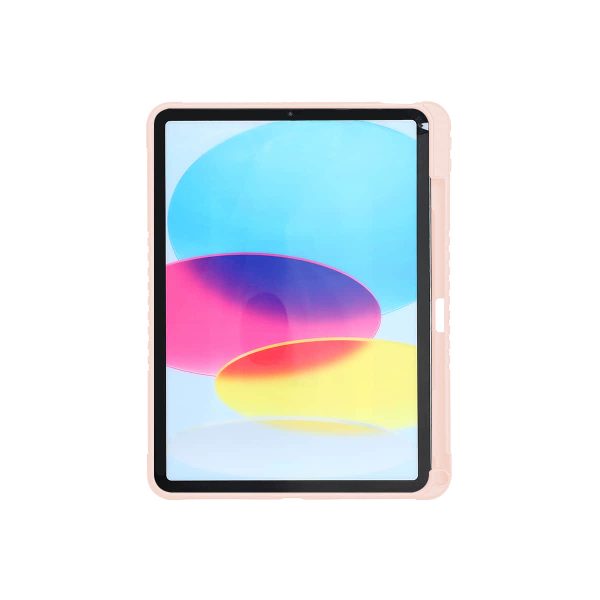 Shockproof Transparent iPad Pro 11 Case with Pencil Holder & 360° Rotating Kickstand | Auto Sleep/Wake Magnetic Cover Orange Color - Image 3