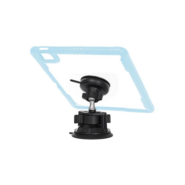 Shockproof Transparent iPad Pro 11 Inch Case with Pencil Holder & 360° Rotating Kickstand | Auto Sleep/Wake Magnetic Cover Sky Blue Color - Image 6
