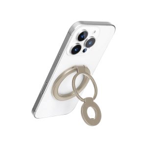 Mini Magnetic Metal Phone Ring Holder Stand – Adjustable & Portable Grip for All Smartphones Golden Color