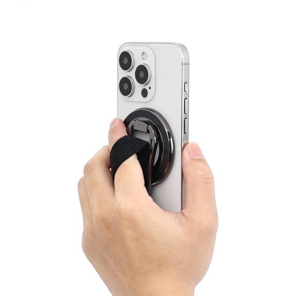 New Magnetic Phone Holder Ultra Thin Folding Desktop Rotating Silicone Hanging Strap Finger Ring Buckle Phone Holder - Image 6
