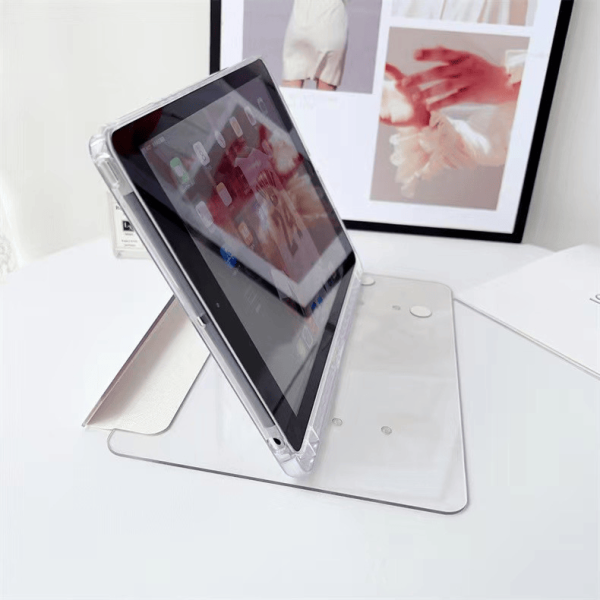 Crystal Clear Acrylic iPad Case with Smart Wake/Sleep – Slim Protective Shell for iPad 10.2" & iPad Air 5 (10.9") - Image 5