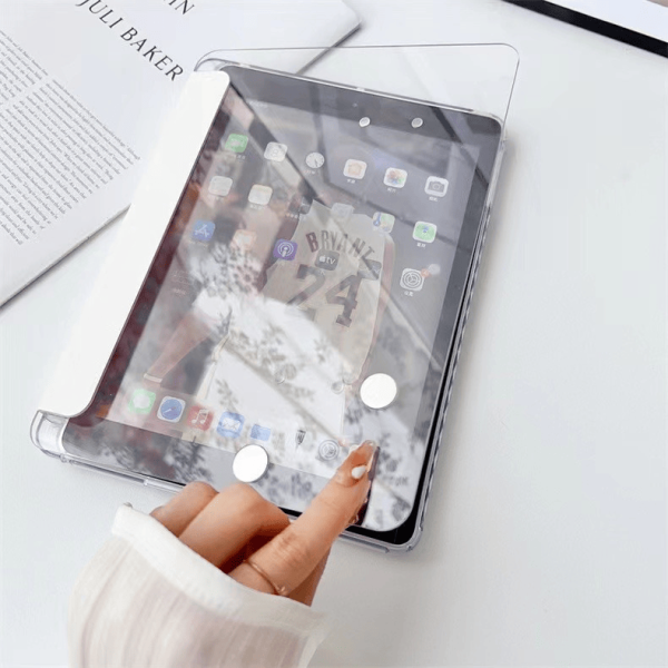 Crystal Clear Acrylic iPad Case with Smart Wake/Sleep – Slim Protective Shell for iPad 10.2" & iPad Air 5 (10.9") - Image 6