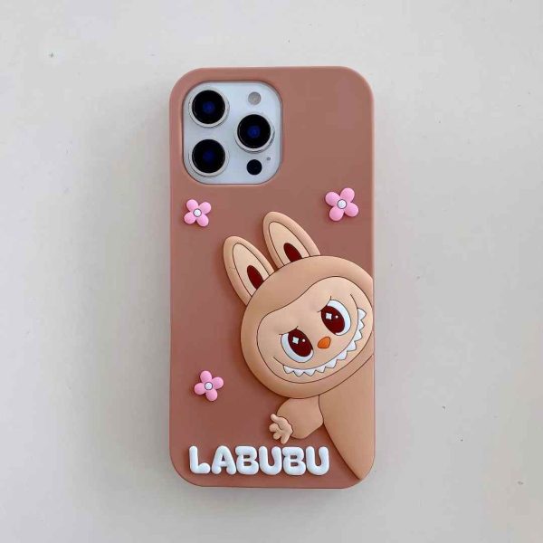 Cute 3D Cartoon Bunny Phone Case – Soft Silicone Protective Cover for iPhone 11 to 16 Pro Max - Image 4