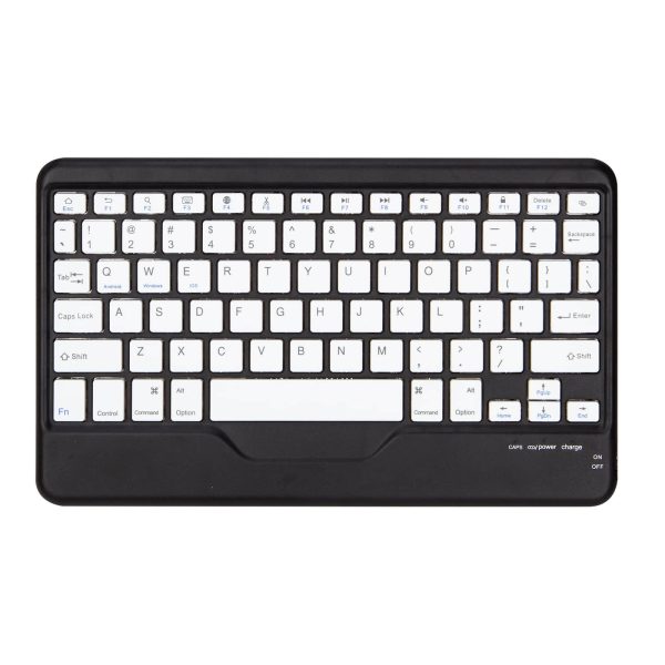 iPad Air 5 & iPad Pro 11 2022 Transparent Acrylic Case with Detachable Back Stand & Bluetooth Keyboard – Ultra Slim Protective Cover Black Color - Image 3