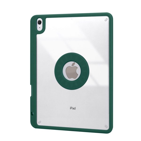 iPad Air 5 & iPad Pro 11 2022 Transparent Acrylic Case with Detachable Back Stand & Bluetooth Keyboard – Ultra Slim Protective Cover Green Color - Image 5