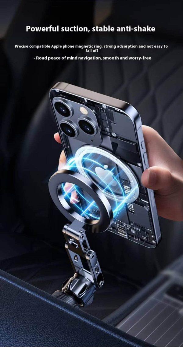 New Magnetic Car Vent Phone Mount - Adjustable Extension Arm MagSafe Compatible Holder for iPhone 15/14/13 Pro - Image 2