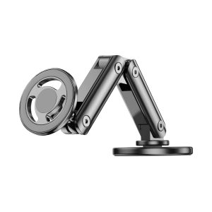 New Magnetic Car Phone Holder - 360° Rotating Foldable MagSafe Compatible Mount for iPhone Navigation | Universal Metal Car Mount