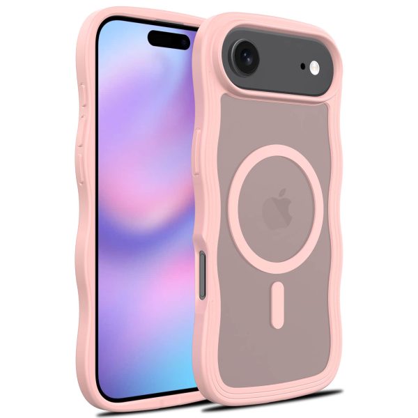 iPhone 17/16/15 Pro Case - Shockproof Wave Design Magnetic Skin-Feel Cover | Slim Protective Case for Apple iPhone 15 16 17 Pro - Image 4