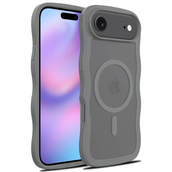 iPhone 17/16/15 Pro Case - Shockproof Wave Design Magnetic Skin-Feel Cover | Slim Protective Case for Apple iPhone 15 16 17 Pro - Image 3