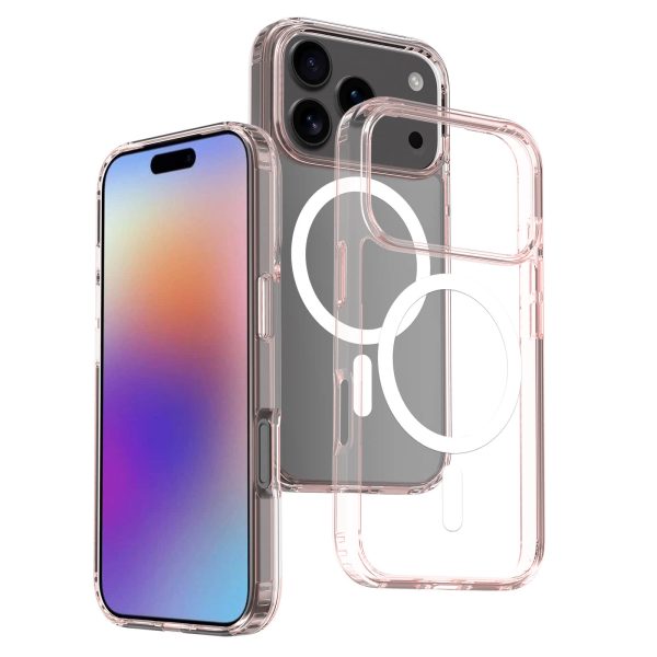 iPhone 17 Pro Max/16 Pro Max Magnetic Case - Shockproof Clear Hard Cover with Air Cushion Technology | Compatible with MagSafe - Image 4