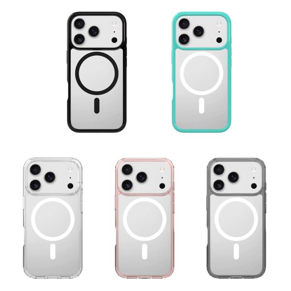 iPhone 17 Pro Max/16 Pro Max Magnetic Case - Shockproof Clear Hard Cover with Air Cushion Technology | Compatible with MagSafe