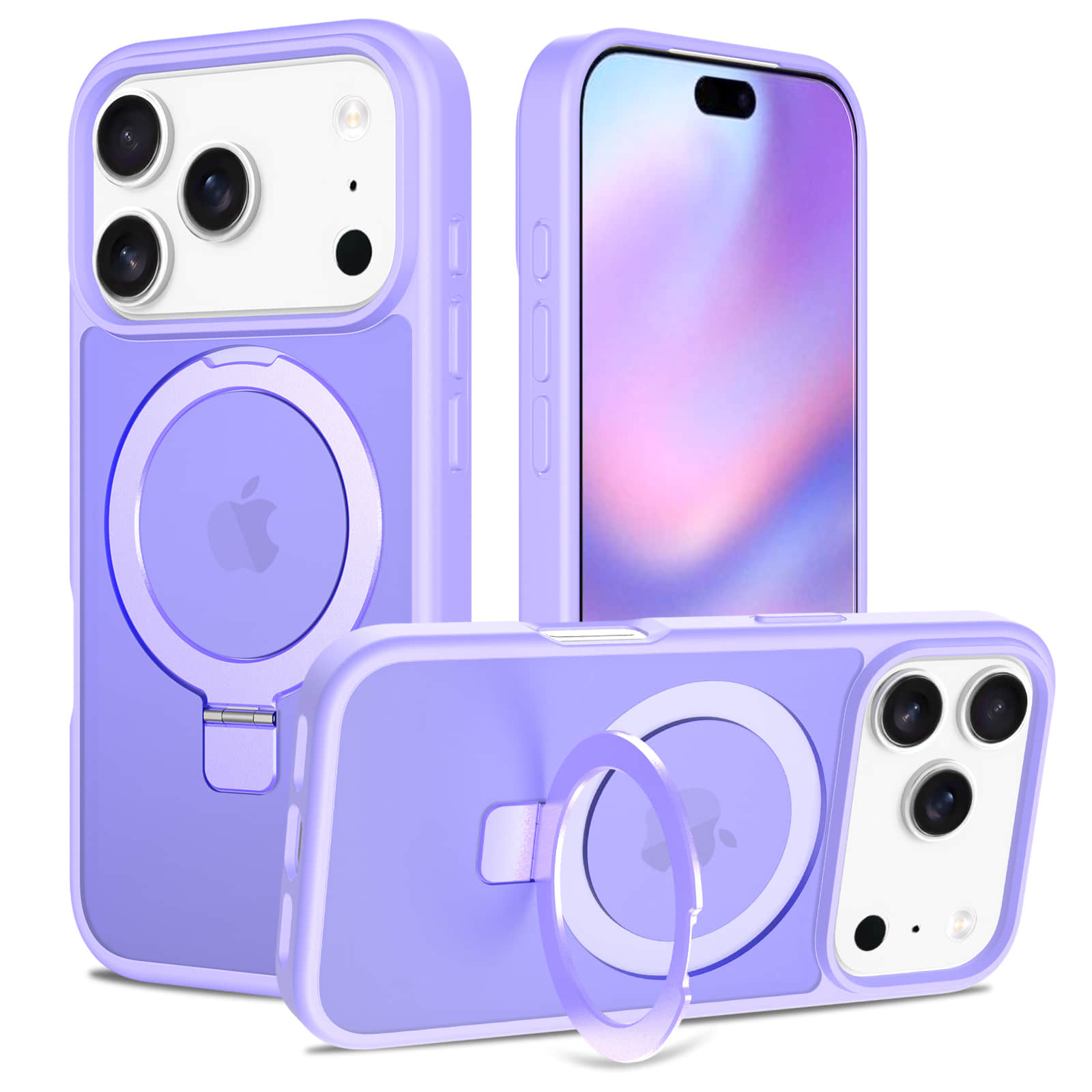 New 2025 iPhone 17/16 Pro Max Case - Magnetic Anti-Slip Matte Cover with Kickstand | Military-Grade Shockproof Phone Case