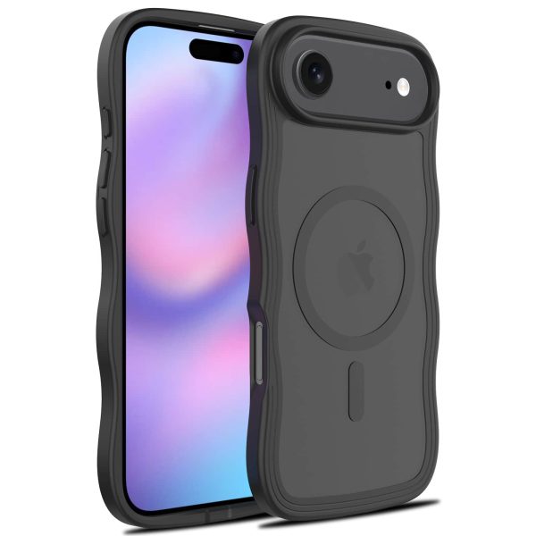 iPhone 17/16/15 Pro Case - Wave Design Shockproof Magnetic Cover | Ultra-Thin Skin-Friendly Protective Case for Apple iPhone 15 16 17 Pro Series - Image 5