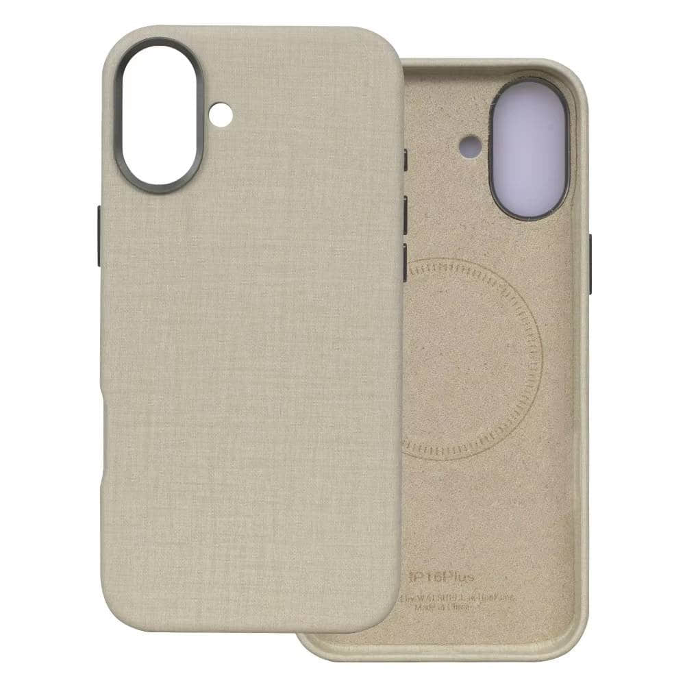 iPhone 16 Pro Max Leather Case - Magnetic Zen Texture Genuine Leather Cover | Shockproof Protective Case for iPhone 15/16 Pro Max