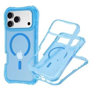 iPhone 17/16/15 Case - Slim Matte Magnetic 3-in-1 Cover with Waist Design | Shockproof Protective Case for MagSafe Accessories