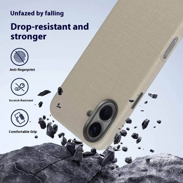 iPhone 16 Pro Max Leather Case - Magnetic Zen Texture Genuine Leather Cover | Shockproof Protective Case for iPhone 15/16 Pro Max - Image 4