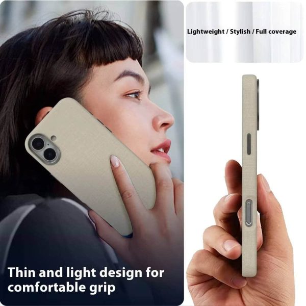 iPhone 16 Pro Max Leather Case - Magnetic Zen Texture Genuine Leather Cover | Shockproof Protective Case for iPhone 15/16 Pro Max - Image 5