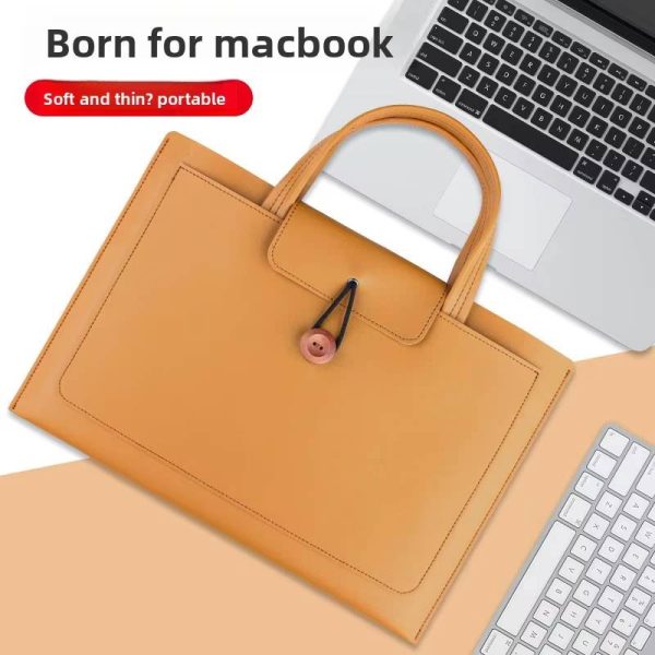 14/16 Inch Laptop Briefcase - Premium Waterproof Messenger Bag for MacBook Pro & Huawei MateBook | Large Capacity Business Computer Bag - Image 2