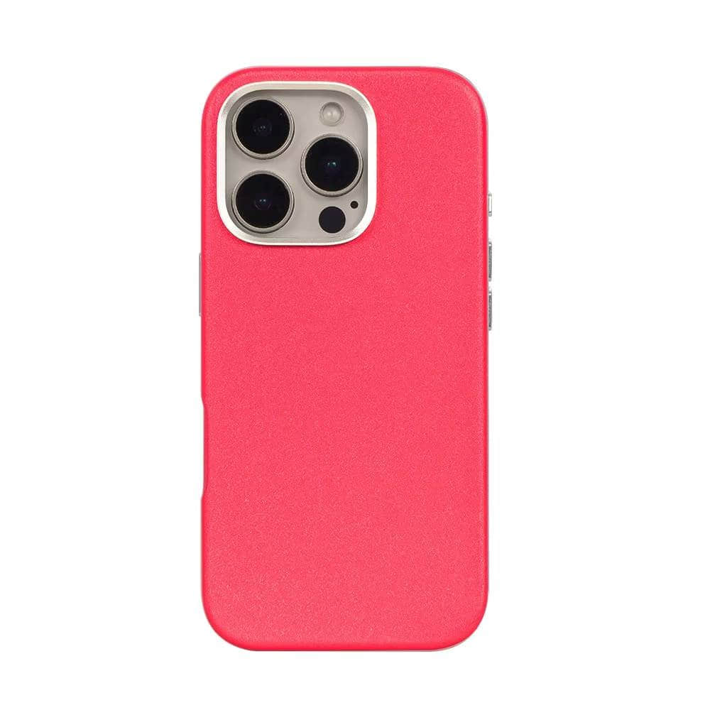iPhone 16 Pro Max Leather Case - Magnetic Stardust Pattern Genuine Leather Cover | Handcrafted Premium Protection for iPhone 15/16 Series