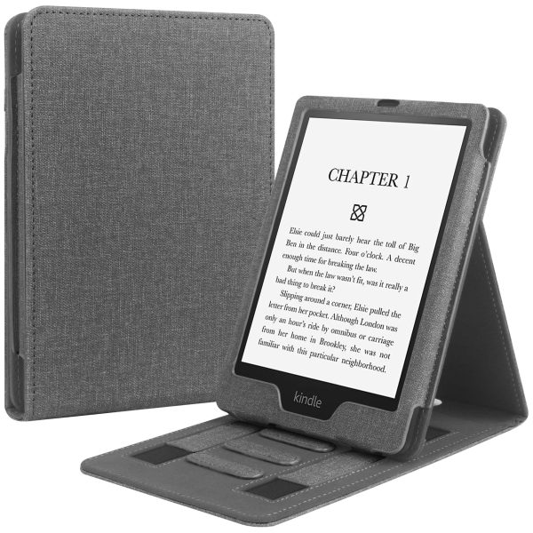 Kindle Paperwhite 1/2/3/4/5 Case (2022 Model) - Dual Hand Grip & Front Stand Cover | Auto Wake/Sleep Protective Sleeve - Image 4