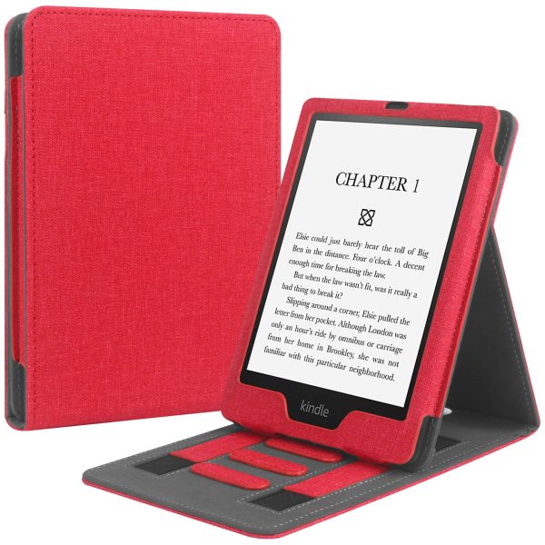 Kindle Paperwhite 1/2/3/4/5 Case (2022 Model) - Dual Hand Grip & Front Stand Cover | Auto Wake/Sleep Protective Sleeve - Image 2