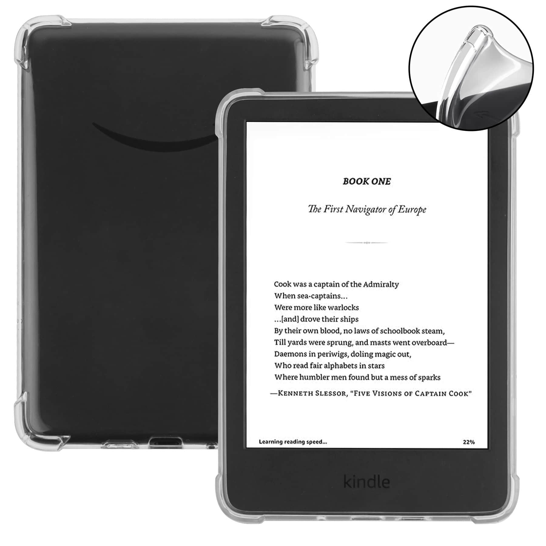Amazon Kindle 2022 Case - Shockproof Transparent Cover with 4 Corner Air Cushions | Slim Protective Case for 6-8" E-Reader
