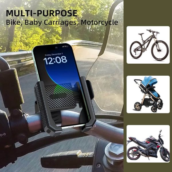 New Off-Road Bike Motorcycle Phone Mount - Heavy Duty Shockproof Handlebar Stand for Action Camera & GPS | Wholesale Cycling Accessories - Image 2