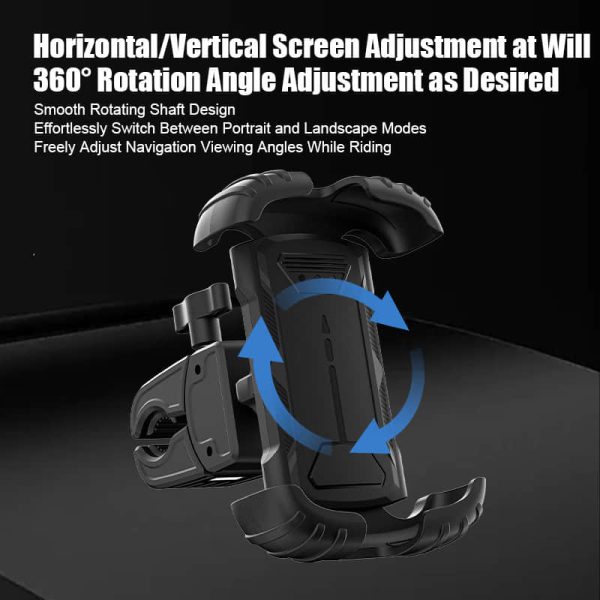 New Bike Phone Mount - Shockproof Motorcycle & E-Bike Handlebar Holder for Food Delivery & GPS Navigation | Universal Anti-Vibration Phone Stand - Image 4