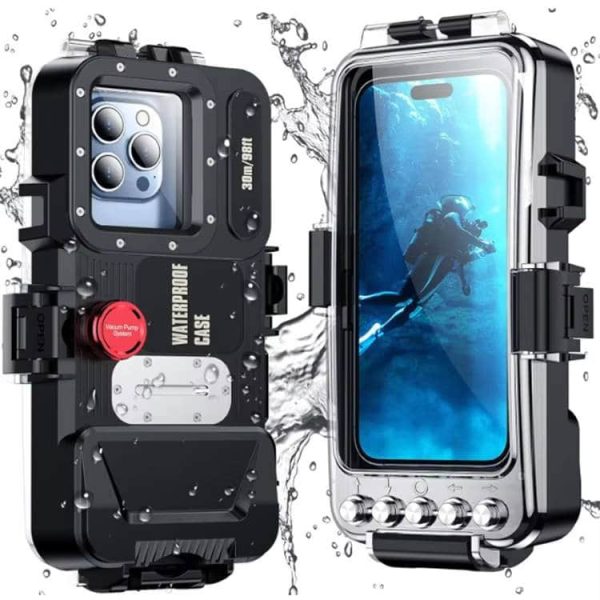 2nd Gen Bluetooth Waterproof Phone Case - Universal Deep Diving Cover for Apple, Samsung, Huawei & More | IP68 Rated Rugged Case