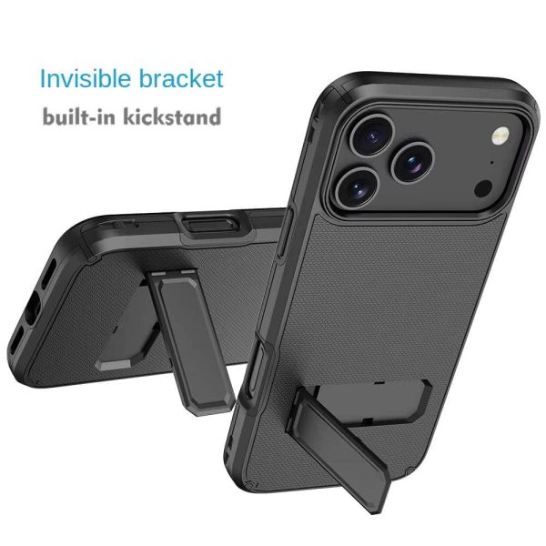 iPhone 16 Pro Max/17 Case - Magnetic Back Clip & Card Holder | Sliding Sleeve with Adjustable Stand & Shockproof Protection - Image 5