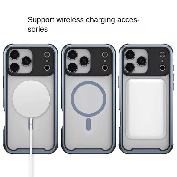 New iPhone 17 Case - Magnetic Metal Frame & Full-Body Shockproof Cover | Universal Fit for iPhone 16 Pro Max with 360° Rotating Stand - Image 4