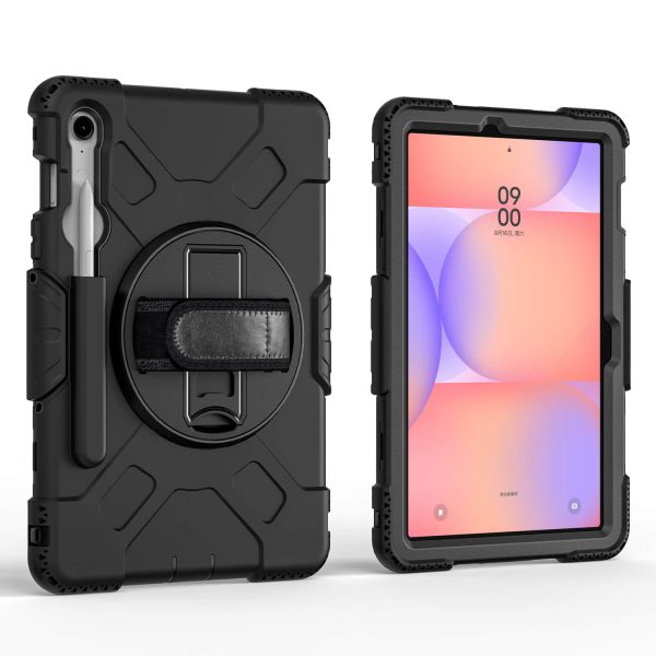 Rugged Tablet case for Samsung Galaxy Tab S10 lite 2025 Built in Shoulder Strap 360 Rotate Stand on Back - Image 2