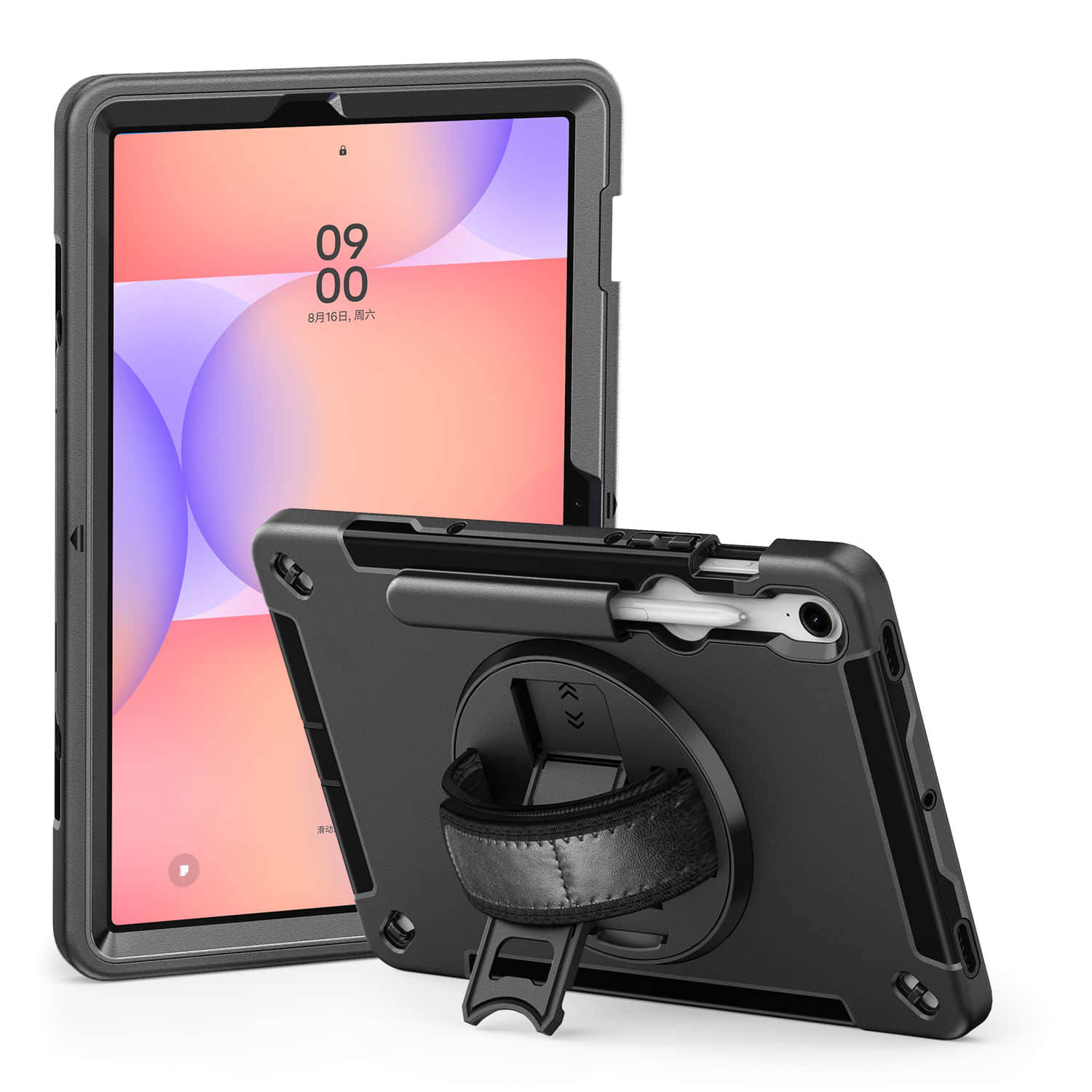 Heavy Duty Rugged case with 360 Rotate Stand for Samsung Galaxy Tab S10 lite 2025