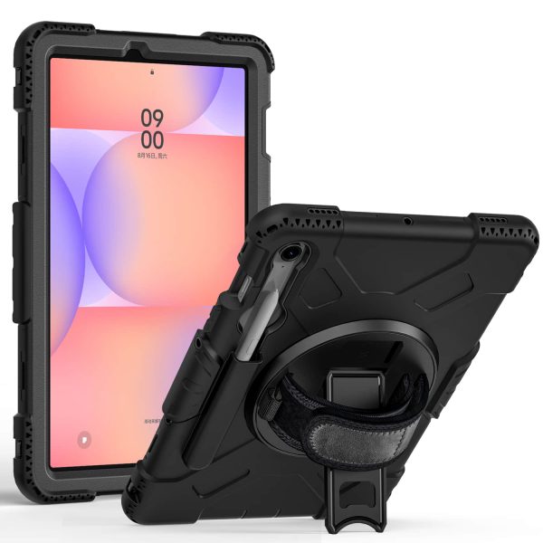 Rugged Tablet case for Samsung Galaxy Tab S10 lite 2025 Built in Shoulder Strap 360 Rotate Stand on Back - Image 3