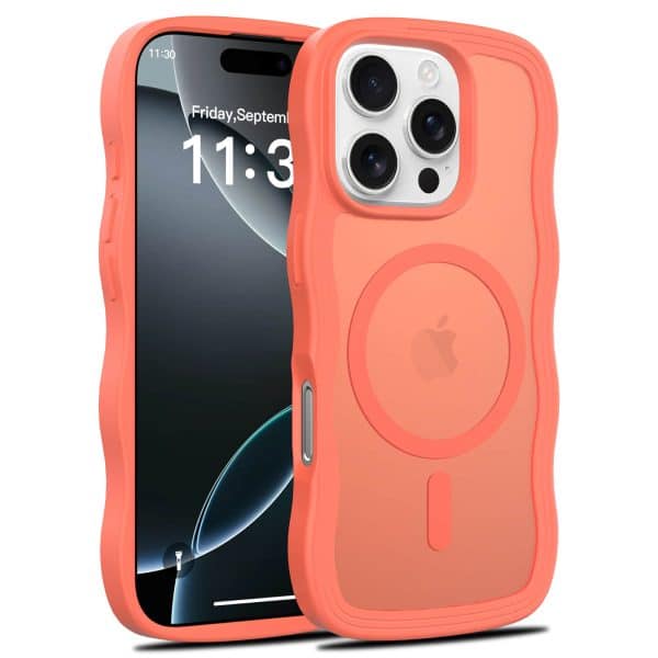 For iPhone 17 Case with Wave Design - Magnetic Shockproof Slim Cover - Image 2