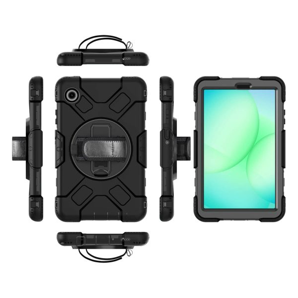 Samsung Galaxy Tab A11 8.7'' 2025 Case - Shockproof Rugged Silicone Cover with 360° Kickstand & Detachable Shoulder Strap - Image 5