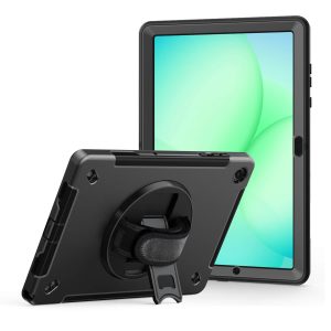 Samsung Galaxy Tab A11 Plus 11'' 2025 Case - Plastic + TPU Bumper Combo Defender with Shoulder Belt & 1.5m Military-Grade Drop Protection