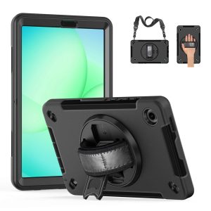 3-Layer Rugged Tablet Case for Samsung Galaxy Tab A11 2025 - Heavy Duty Full-Body Shockproof Cover with Kickstand & Military-Grade Drop Protection