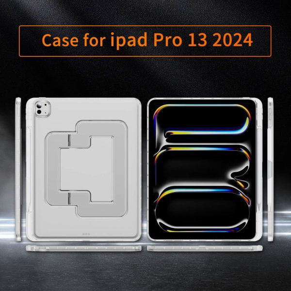 For iPad Pro 11'' & Air 13 Case - Invisible Stand & Pencil Slot Shockproof Cover | Ultra-Thin TPU + PC Hybrid Rugged Case - Image 3