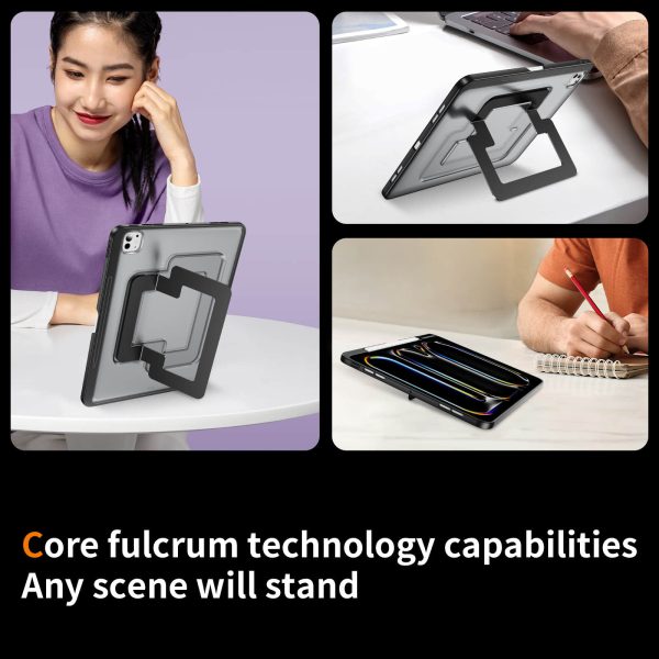 For iPad Pro 11'' & Air 13 Case - Invisible Stand & Pencil Slot Shockproof Cover | Ultra-Thin TPU + PC Hybrid Rugged Case - Image 5