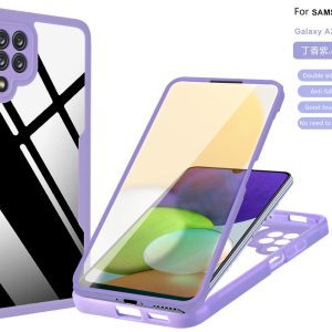 Samsung Galaxy A22 5G 360° Full Coverage Case - Acrylic Shell + Screen Film Combo | Ultra-Thin Rugged Armor