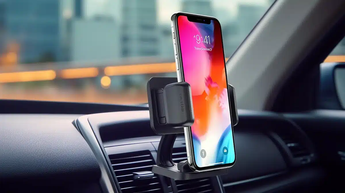 Rearview Mirror Phone Holders