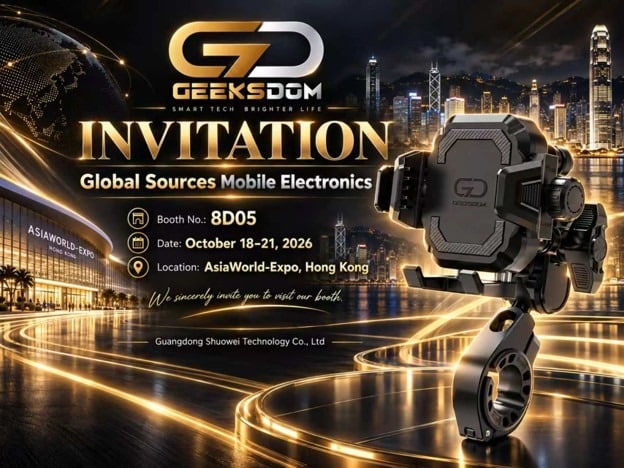 GEEKSDOM invitation for Global Sources Mobile Electronics Hong Kong 2026 at Booth 8D05